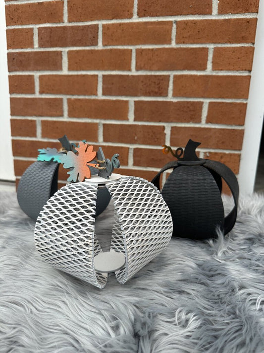 Grey 3D Pumpkin