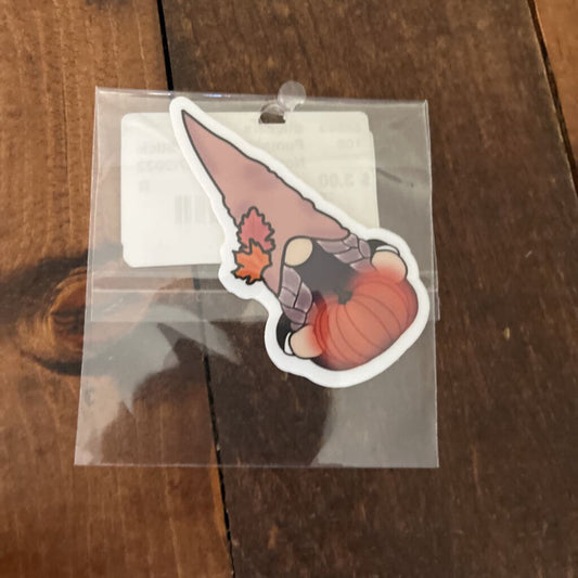 Pumpkin Gnome Sticker