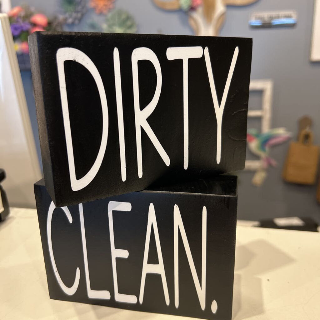 Dirty/clean Sign