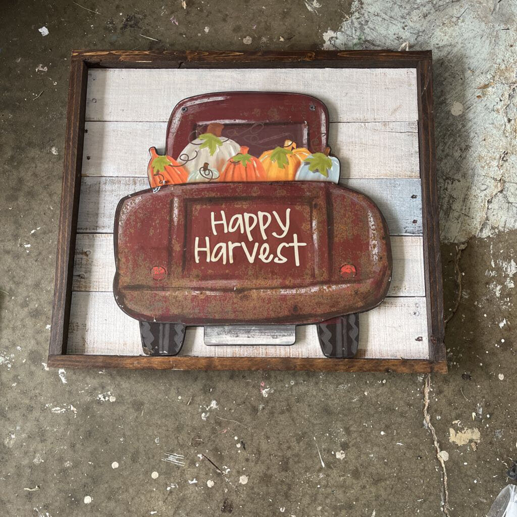 Happy Harvest red truck