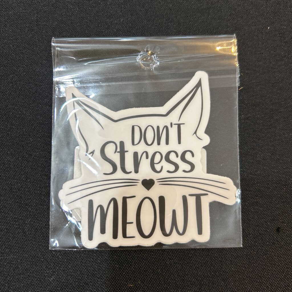 Stress Meow Sticker