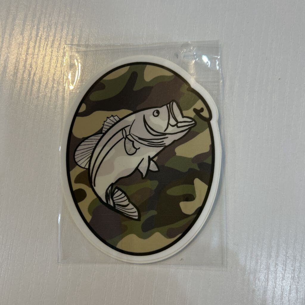 Camo Fish Sticker
