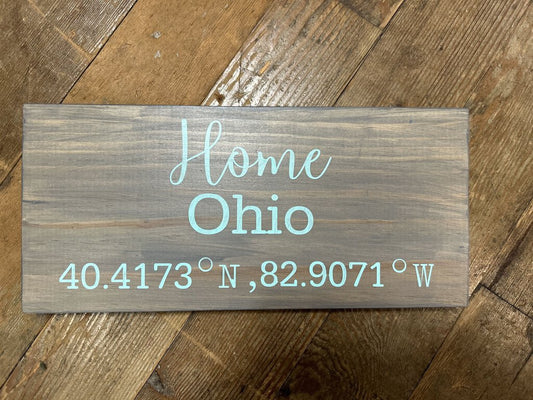Ohio Home Sign