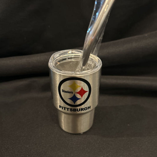 SS Steelers Mini Shot Glass 3oz