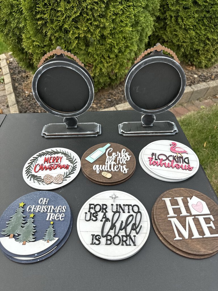 Interchangable Round Sign