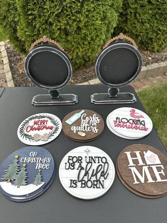 Interchangable Round Sign