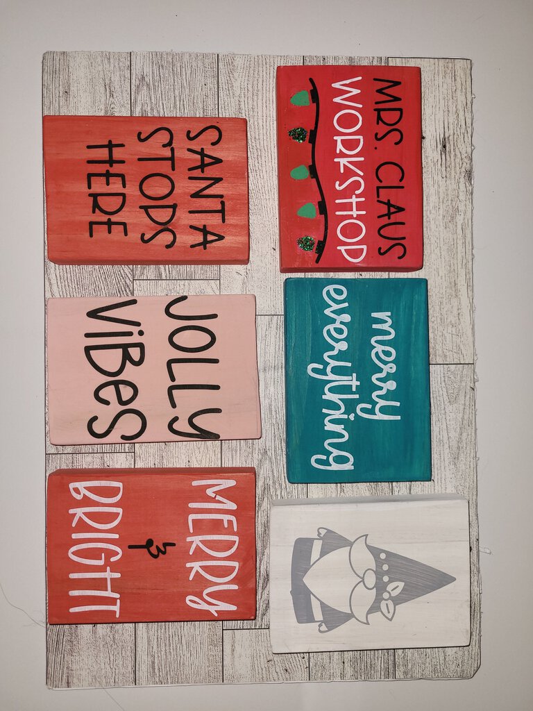 Jolly Vibes Wood Block