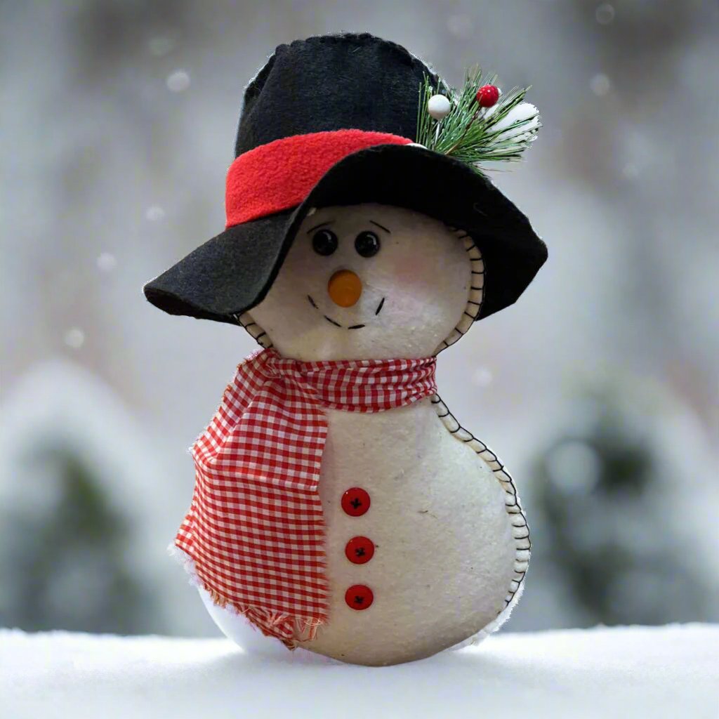 #369 Snowman (stitching) w/top hat