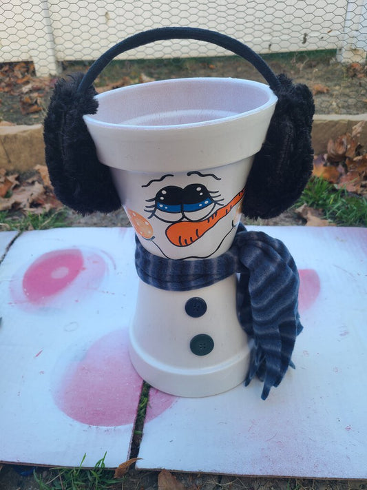 Snowman w/ Black Earmuffs