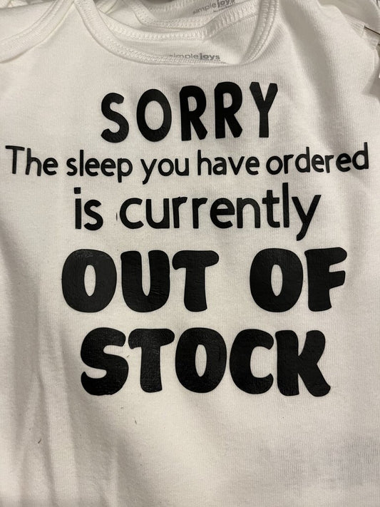 Out of Stock Onesie