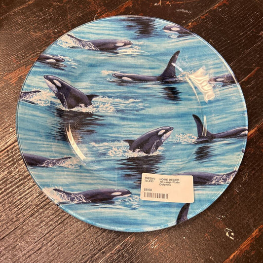 Large Plate Dolphins