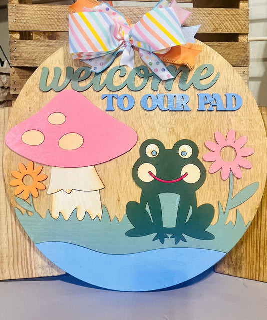 Frog welcome round (18in)