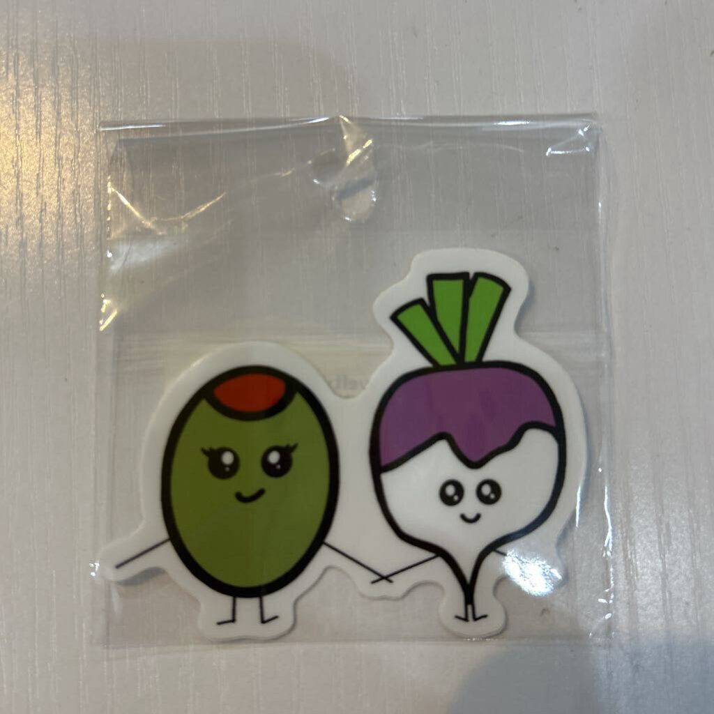 Olive/Radish Sticker