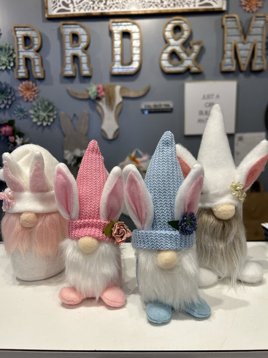 Gnome white Easter Bunny