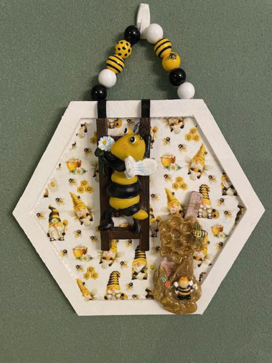 Wall hanger with ladybug ladder