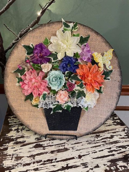 Floral Hanging Plate