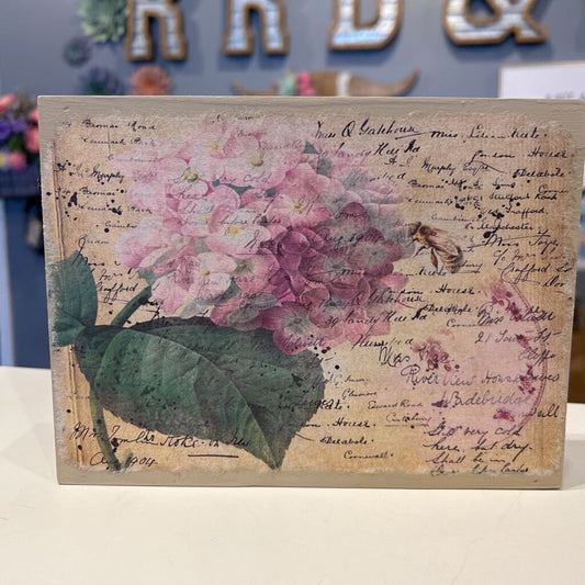 Wood Deco Hydrenga shadowbox