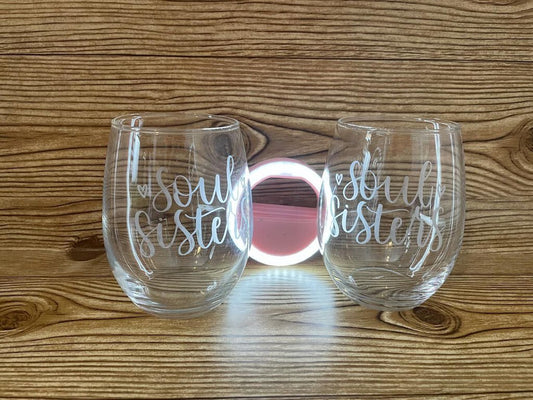 Soul Sister wine glass
