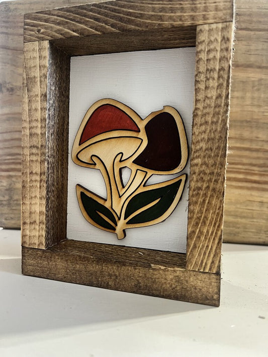 Mushroom Duo Mini-Naturalm Stem