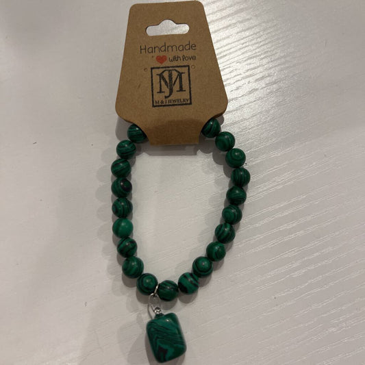 MJ Emerald Serenity Malachite Bracelet