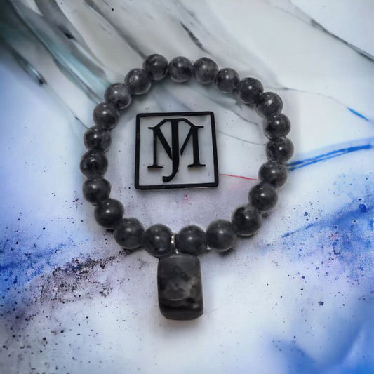 MJ Shadow Onyx w/Stone Bracelet