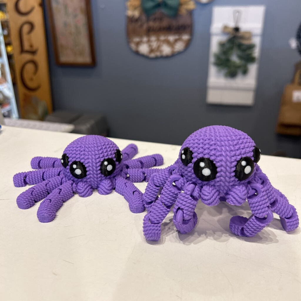 Purple Crocheted Spider SW