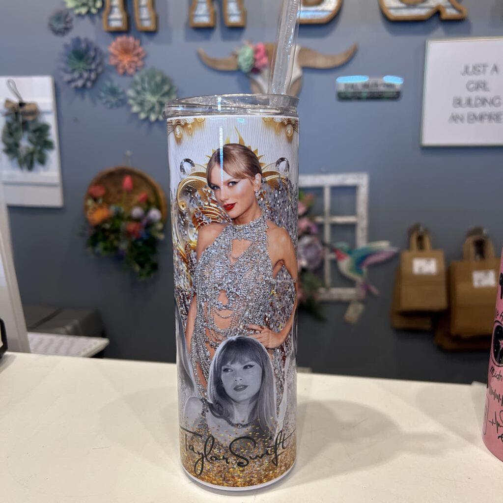 Taylor Swift Gold Tumbler 20oz