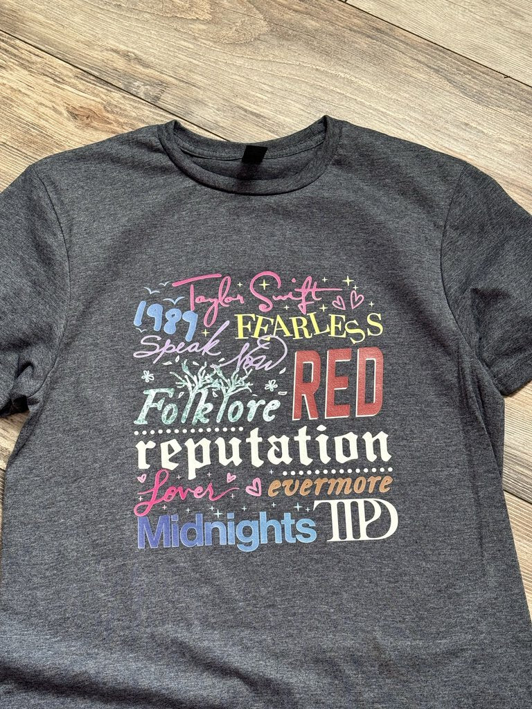 Taylor Colored Album Names