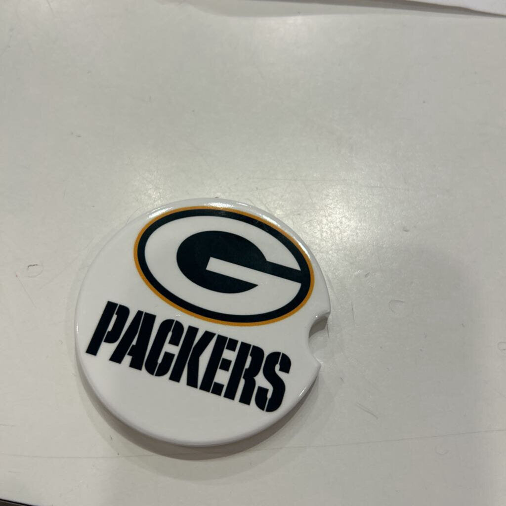 GB Packers Car Coaster