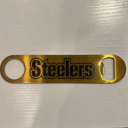 Steelers Gold Bottle Opener w/Magnet