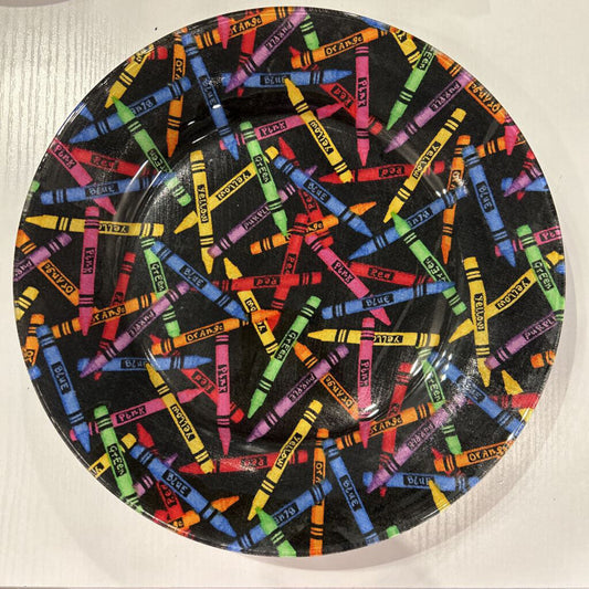 Crayons Plate