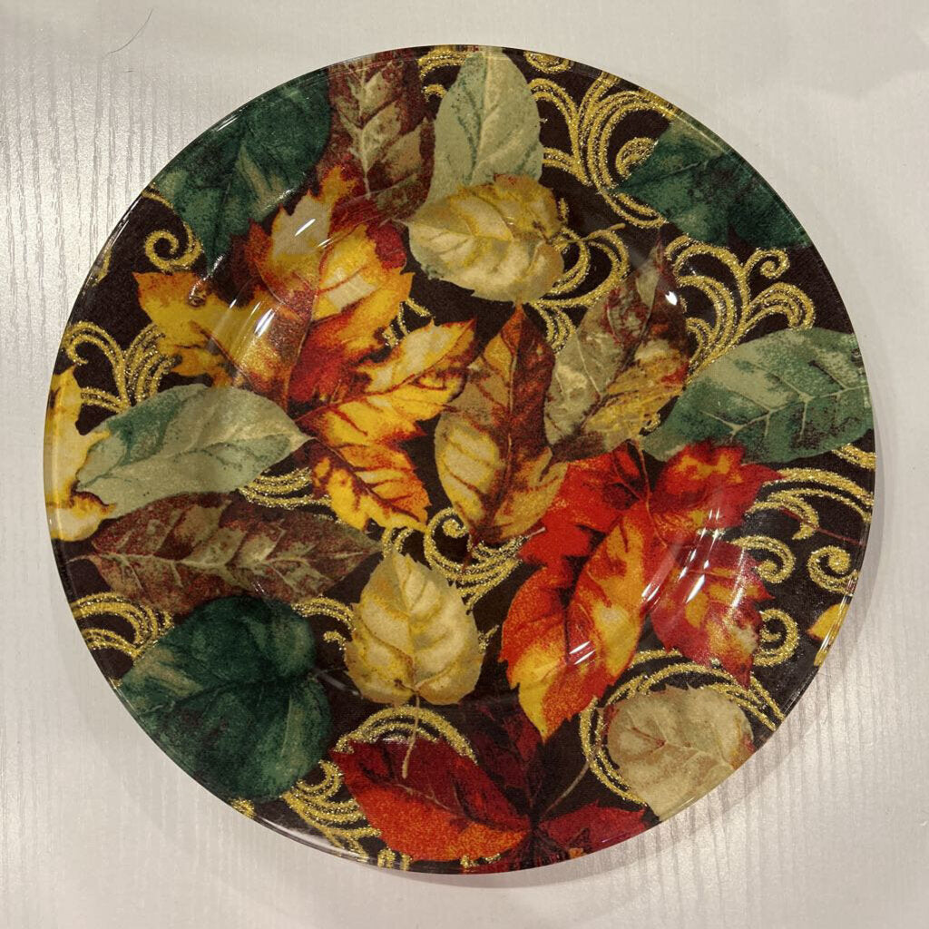 Gold Leaves Plate