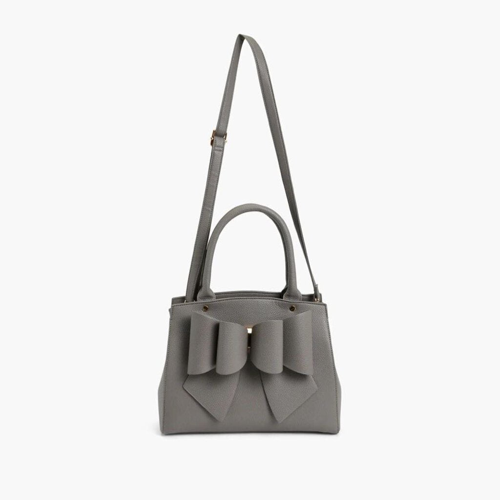 Park Grey Double Bowtie Top Handle Satchel