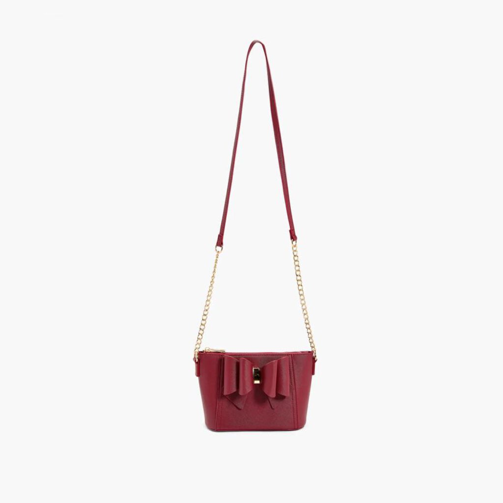 Camila Beet Double Bowtie Crossbody