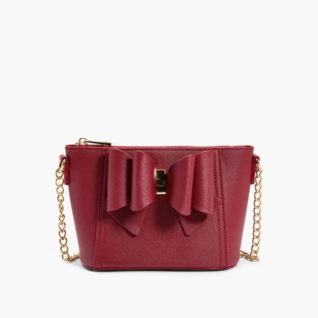 Camila Beet Double Bowtie Crossbody