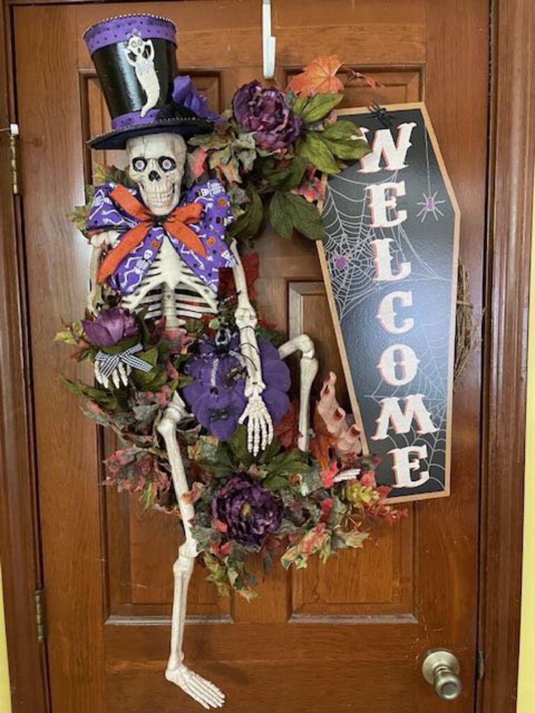 Skeleton Wreath Welcome