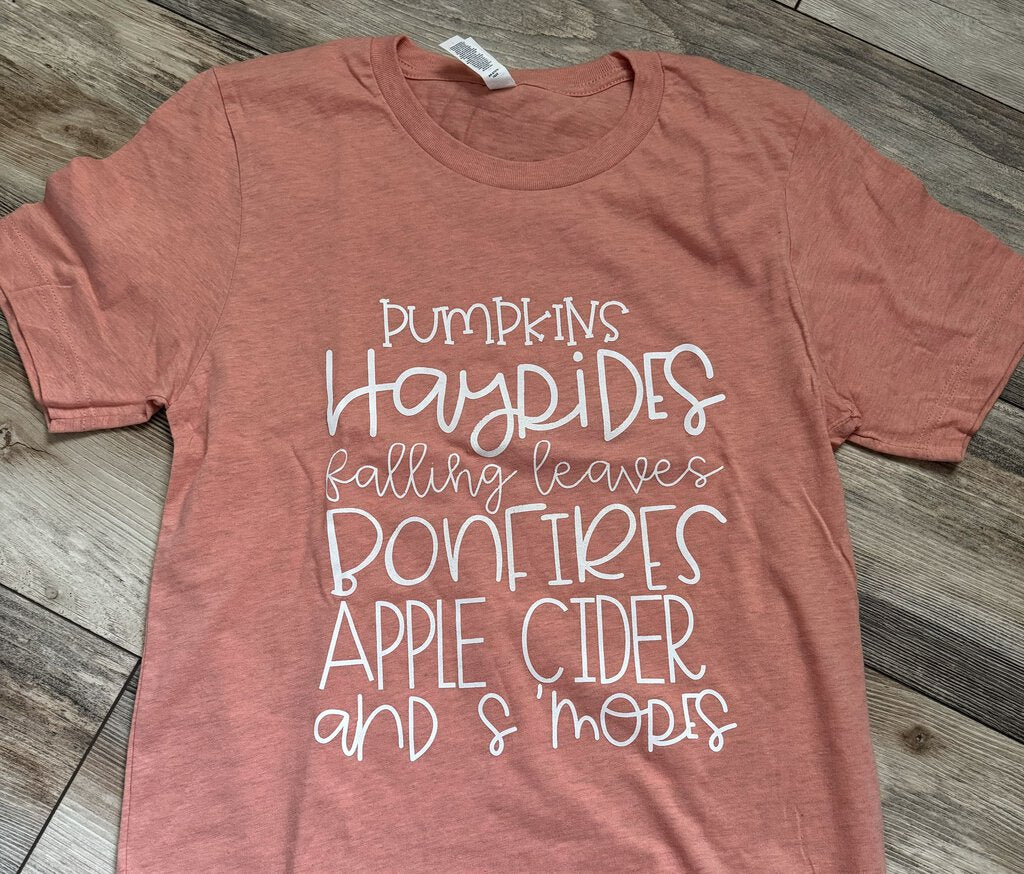 Fall Words T-Shirt