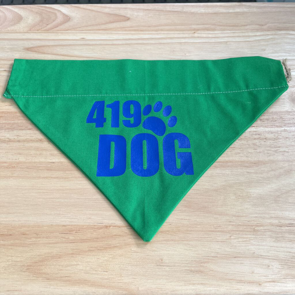 Green 419 Dog Bandana