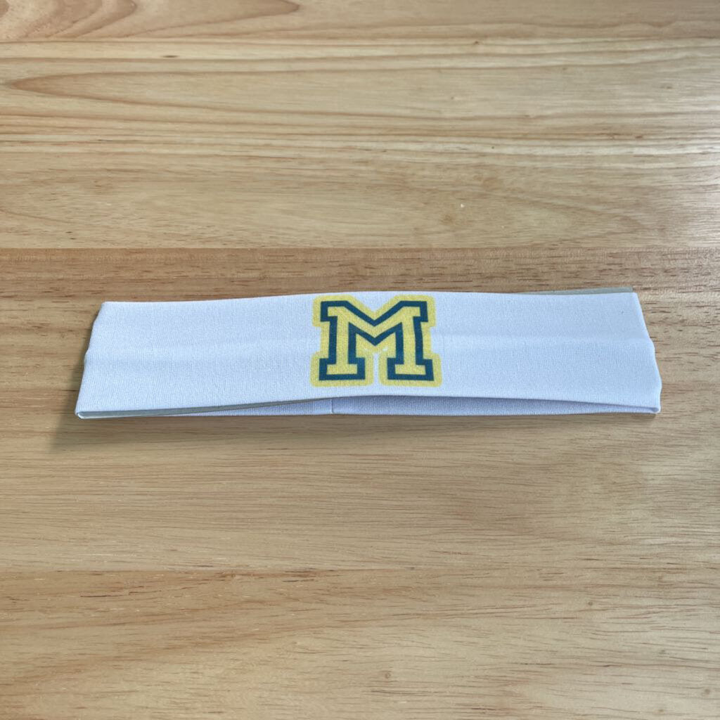 Michigan-Yellow M Headband