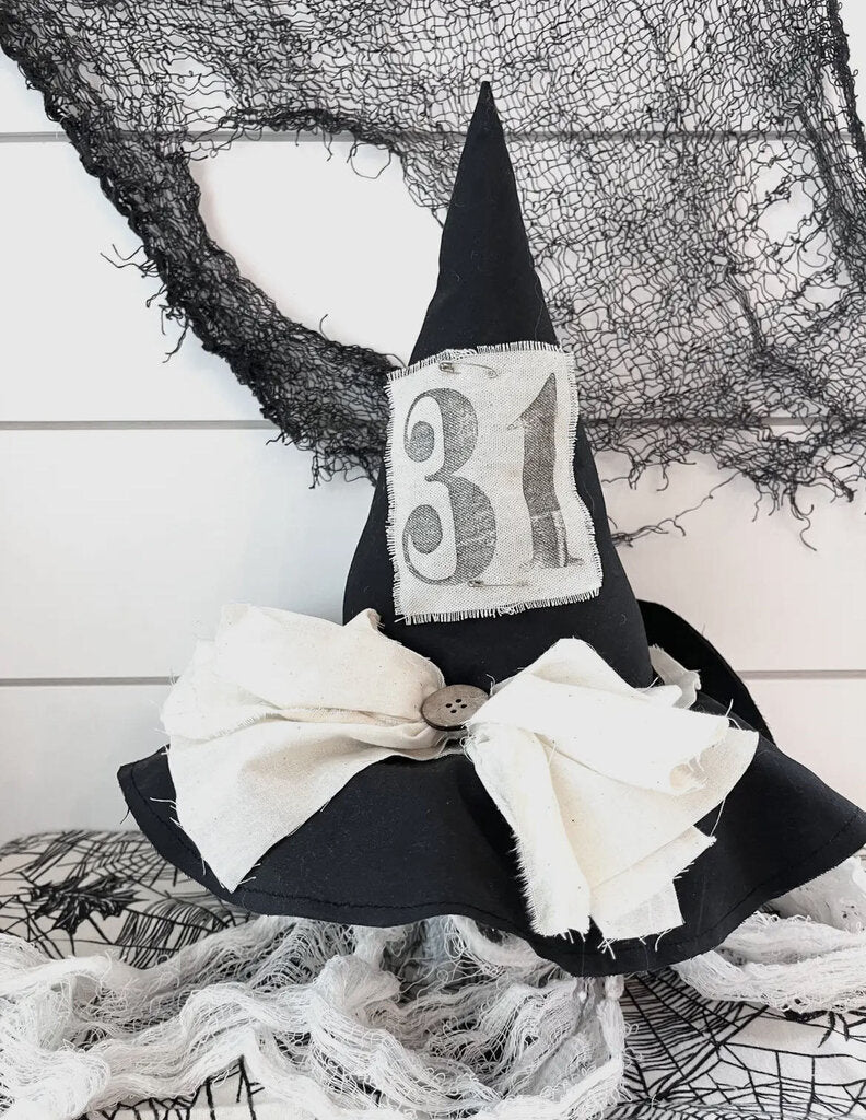 Primitive Witch Broom White 13"x10"