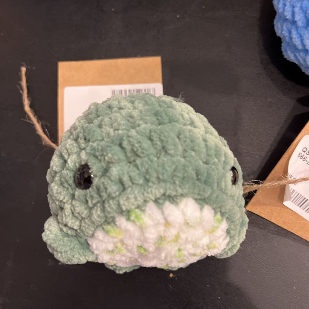 Whale Plushie Green