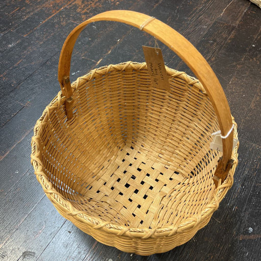 Cats Head Basket w/Swing Handle-Stn