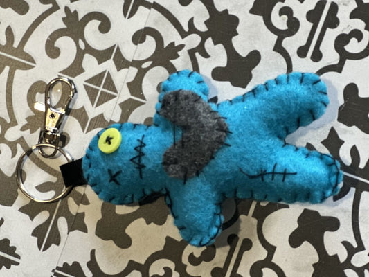 Doll Keychain Bright Teal/Ylw #204d