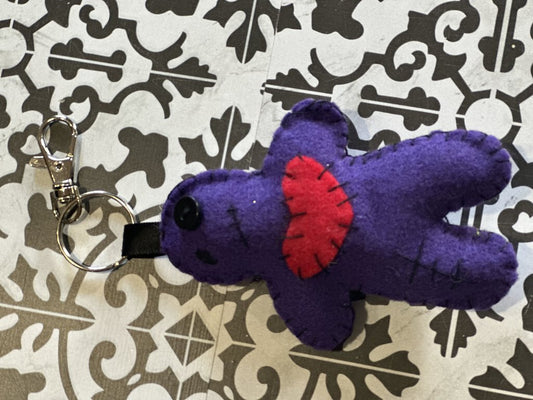 Doll Keychain Purp/Red #204g