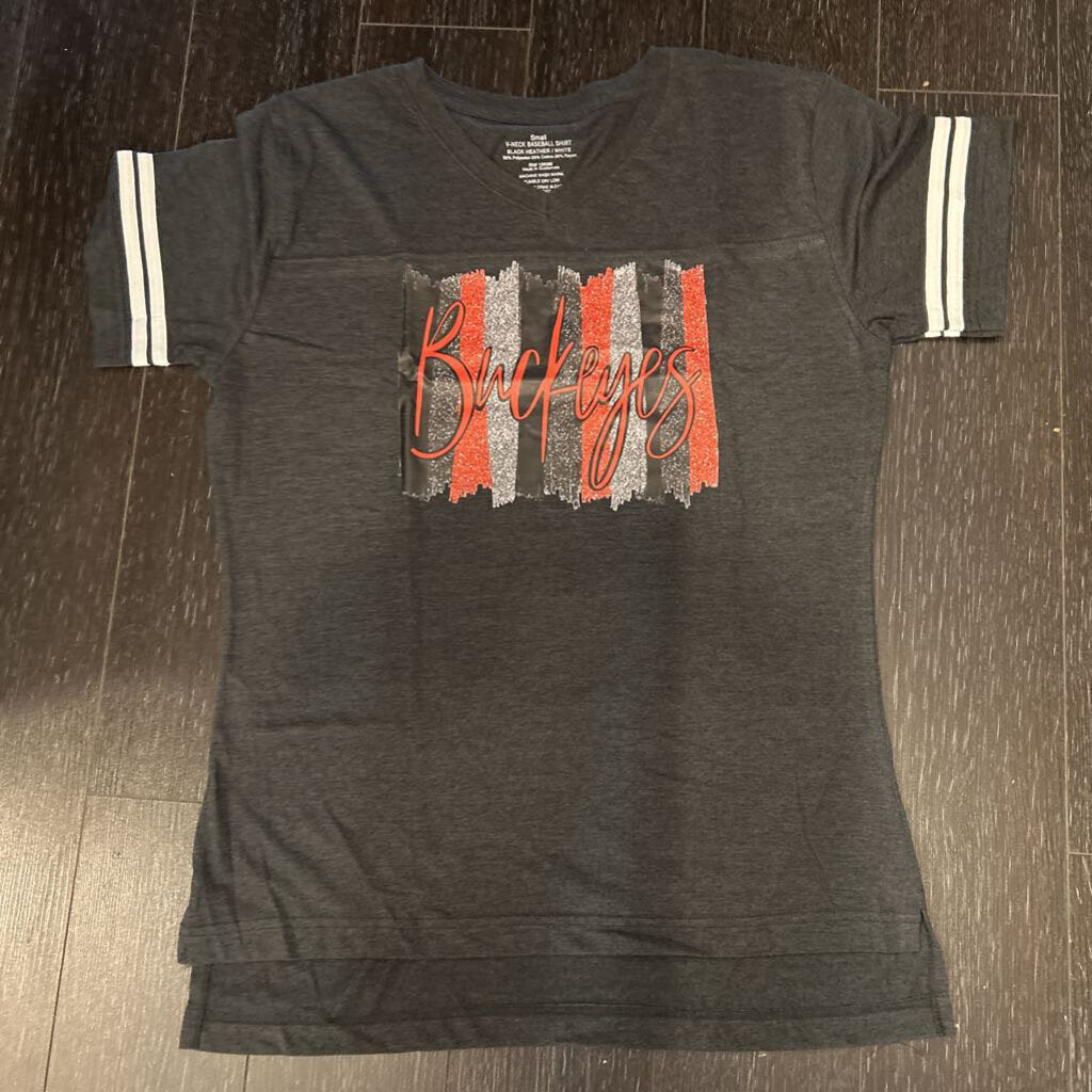 Buckeye Splash V-Neck SS, TS, Black