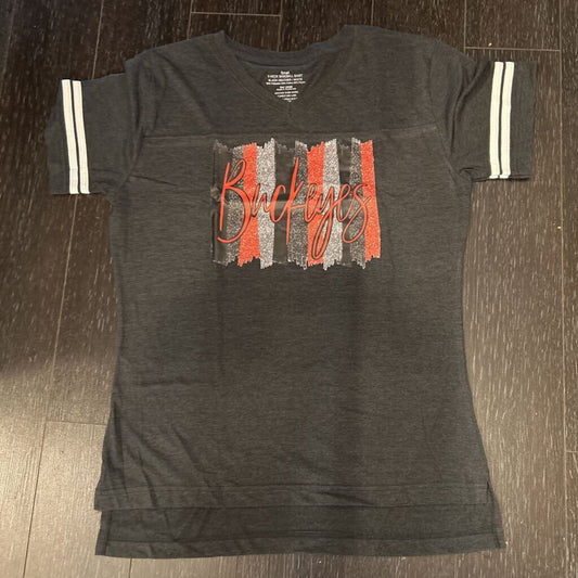 Buckeye Splash V-Neck SS, TS, Black