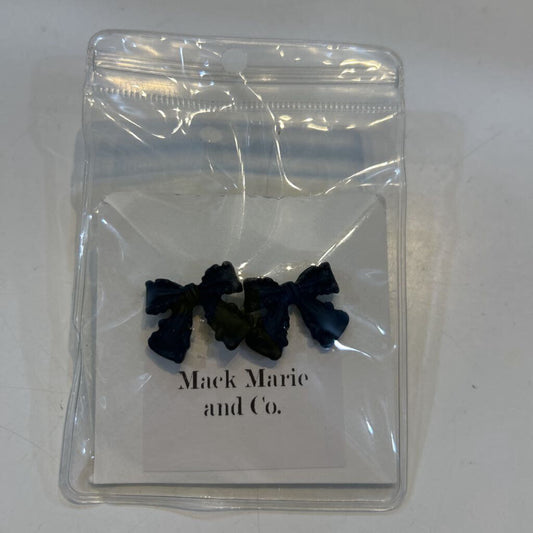 Black Bow Earrings