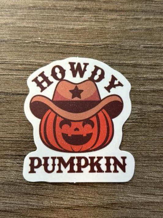 Sticker - Howdy Pumpkin