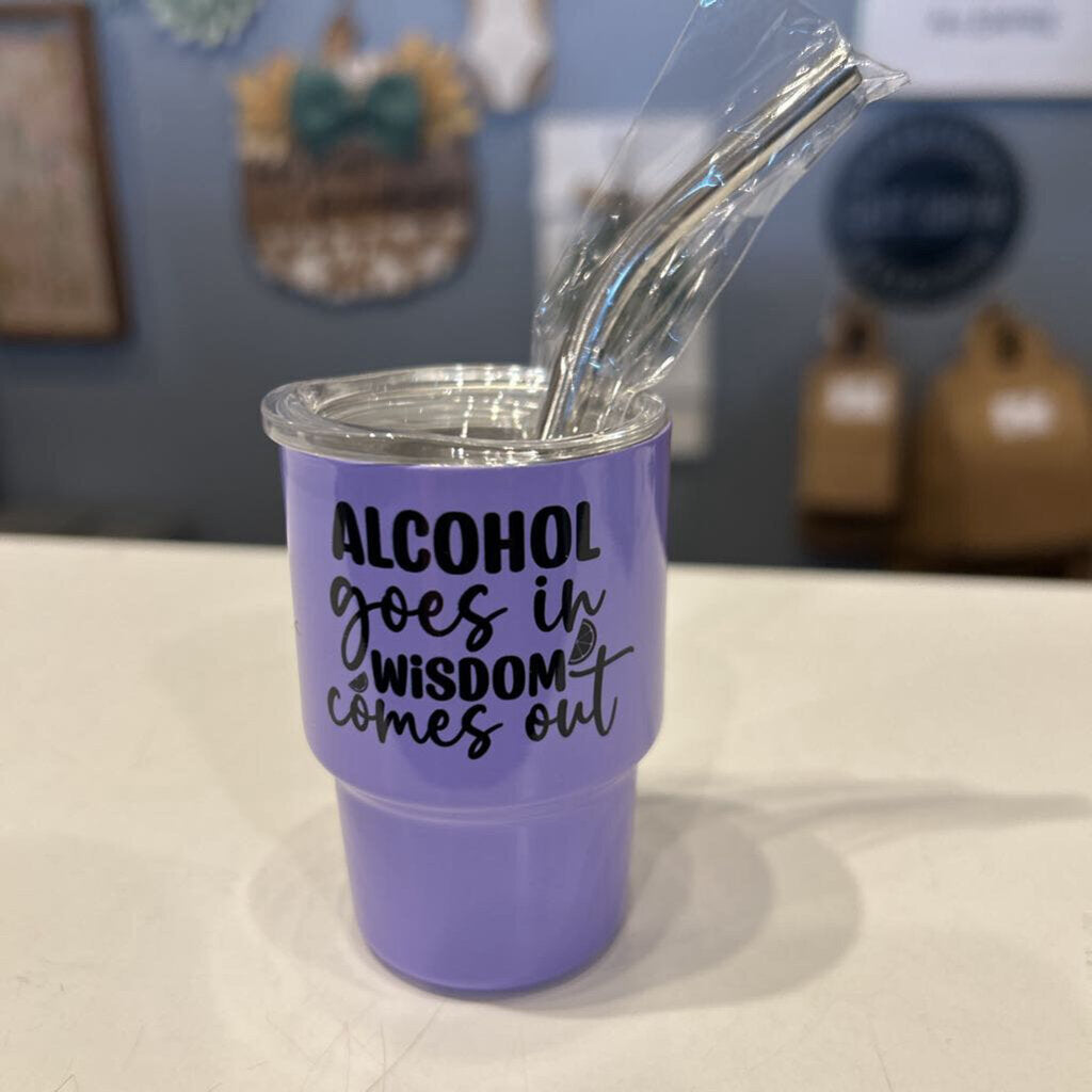 Alcohol Wisdom Purple 3oz Shot