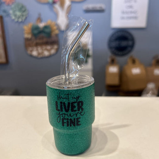 Liver Fine Green Glitter 3oz Shot